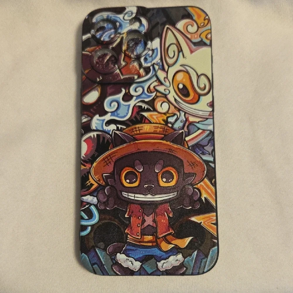Black and Blue Anime Chibi Phone Cover